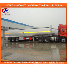 Tri-Axle 45000L Edelstahl Tankwagen Anhänger 42000L Kraftstofftank Auflieger